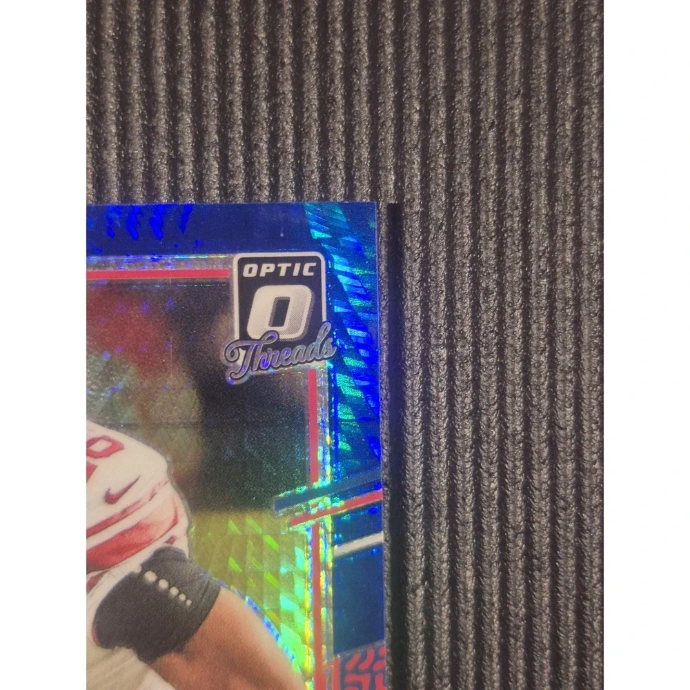 2023 Panini Donruss Saquon Barkley #DTH-SB Donruss Threads Blue Hyper (MEM)‎